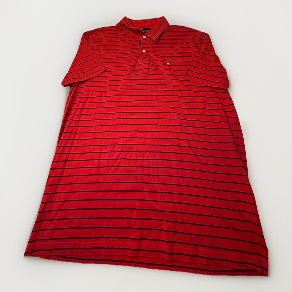 Tommy Hilfiger Men's‎ Striped Polo Shirt 3XL Casual Going Out Travel Office